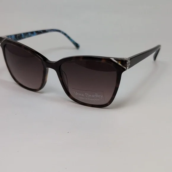 Vera Bradley Brown Tortoiseshell Cat-Eye Sunglasses - Picture 2 of 2